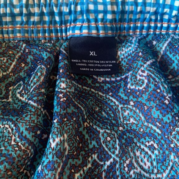 CREMIEUX Lot Of 2 Swim Board Shorts Sz XL 36 Orange & Blue Pockets Drawstring - Picture 9 of 16